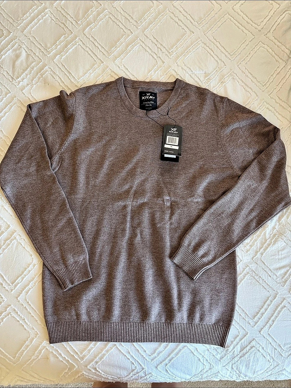 XRAY  The Classic Crew Neck Perfect Sweater Concrete XL